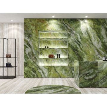 Керамогранит Ariostea Ceramica (Ариостэ Керамика) Ultra Marmi Brilliant Green polished 75x150 см, UM6L157635