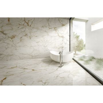 Керамогранит Ariostea Ceramica (Ариостэ Керамика) Ultra Marmi Calacatta Macchia Vecchia polished 150x300 см, UM6L300575