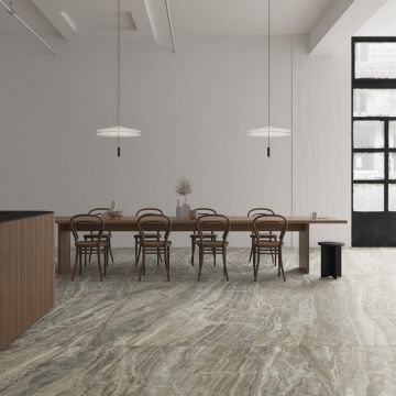 Керамогранит Ariostea Ceramica (Ариостэ Керамика) Ultra Marmi Daino Grigio polished 150x300 см, UM6L300640