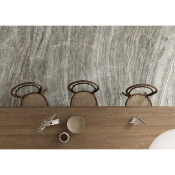 Керамогранит Ariostea Ceramica (Ариостэ Керамика) Ultra Marmi Daino Grigio polished 150x300 см, UM6L300640