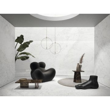 Керамогранит Ariostea Ceramica (Ариостэ Керамика) Ultra Marmi Michelangelo Altissimo natural 75x150 см, UM6S157634