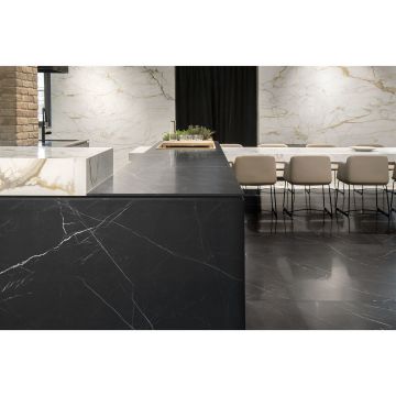 Керамогранит Ariostea Ceramica (Ариостэ Керамика) Ultra Marmi Nero Marquinia polished 75x150 см, UM6L157547