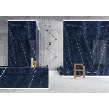 Керамогранит Ariostea Ceramica (Ариостэ Керамика) Ultra Marmi Sodalite Blu polished 75x150 см, UM6L157678