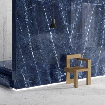 Керамогранит Ariostea Ceramica (Ариостэ Керамика) Ultra Marmi Sodalite Blu polished 75x150 см, UM6L157678