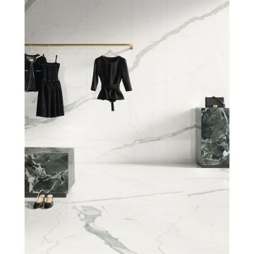 Керамогранит Ariostea Ceramica (Ариостэ Керамика) Ultra Marmi Statuario Altissimo polished 150x300 см, UM6L300441