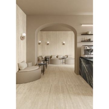 Керамогранит Ariostea Ceramica (Ариостэ Керамика) Ultra Marmi Travertino Romano natural plus 75x150 см, UM6P157707