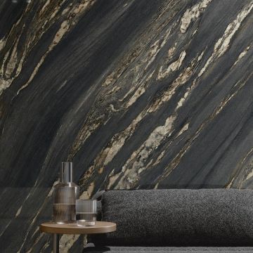 Керамогранит Ariostea Ceramica (Ариостэ Керамика) Ultra Marmi Tropical Black polished 150x300 см, UM6L300674
