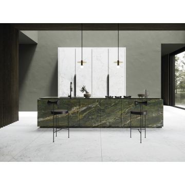 Керамогранит Ariostea Ceramica (Ариостэ Керамика) Ultra Marmi Verde Karzai polished 75x150 см, UM6L157637