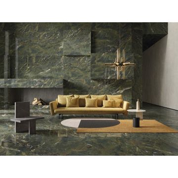 Керамогранит Ariostea Ceramica (Ариостэ Керамика) Ultra Marmi Verde Karzai polished 75x150 см, UM6L157637