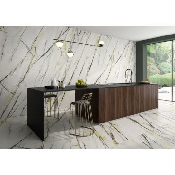 Керамогранит Arklam (Арклам) Calacatta Green polished 120x300 см, толщ. 6 мм, 770124