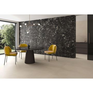 Керамогранит Florina Ceramics (Флорина Керамикс) Nero Breccia honed 6mm 120x278 см, M35