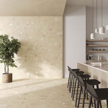 Керамогранит Florina Ceramics (Флорина Керамикс) Heliostone Impact Latte Matt 9mm 120x120 см, HI1