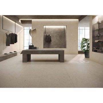 Керамогранит Florina Ceramics (Флорина Керамикс) Heliostone Meteor Parchment Matt 9mm 120x120 см, HM2