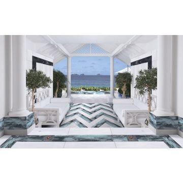 Керамогранит Tonino Lamborghini (Тонино Ламборгини) Marina Bay Bianco 45x90 см, TL45MB05