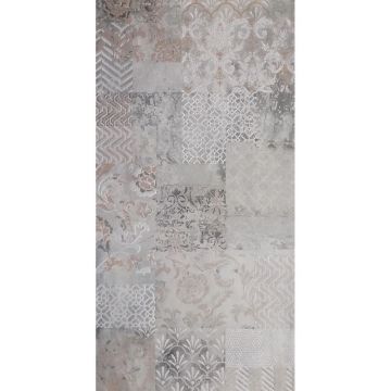 Керамогранит Tonino Lamborghini (Тонино Ламборгини) Sakhir Decoro Patchwork Ramina Lap 60x120 см, TL12KH04P