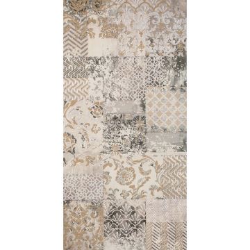 Керамогранит Tonino Lamborghini (Тонино Ламборгини) Sakhir Decoro Patchwork Sand Lap 60x120 см, TL12KH05P шт