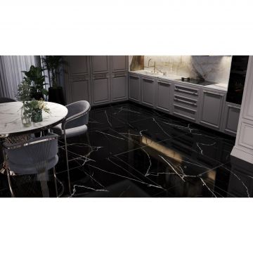 Керамогранит Kerald (Кералд) Shell Black high Glossy 60х120 см