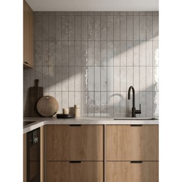 Плитка настенная Kerald (Кералд) Petra Gris Glossy 7.5х30 см