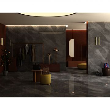 Керамогранит Kerald (Кералд) Unica Grey Glossy 60х120 см