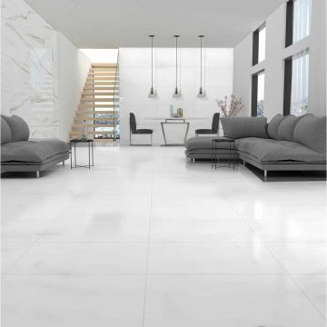 Базовая плита Евротайл Super White 60х120 см белый 01-00103814, Matt Eurotile