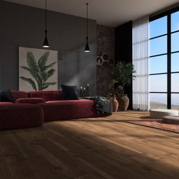 Керамогранит Eurotile IND (Евротайл Инд) Wood Shine Natural Carving 20x120 см, 7930138704774