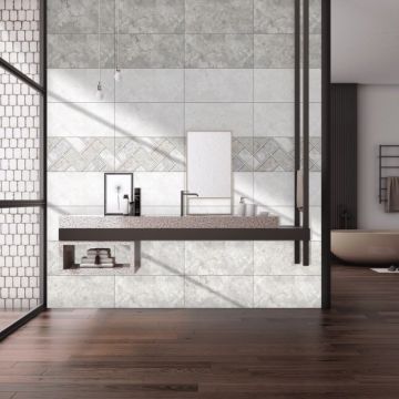 Керамическая плитка Eurotile IND (Евротайл Инд) Padma White 30x60 см, 7930138703616