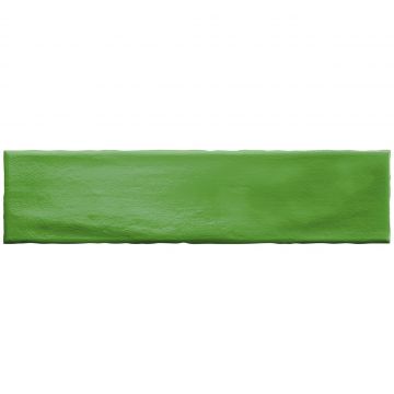 Керамическая плитка Рал Фес зелёный глянцевая / Fez green 7,5x30 см Vilar Albaro