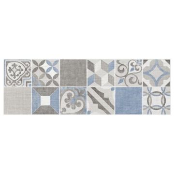 Декор Гэлакси Про Linum 90,2х30 см голубой, серый матовая GLL000003, Inserto Gris, Galaxy Pro