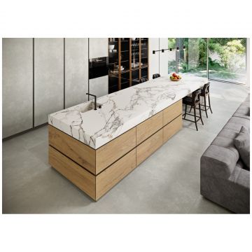 Керамогранит Coverlam Calacata Vaglie Seda 120х280 см белый, коричневый лаппатированная 78CVP48