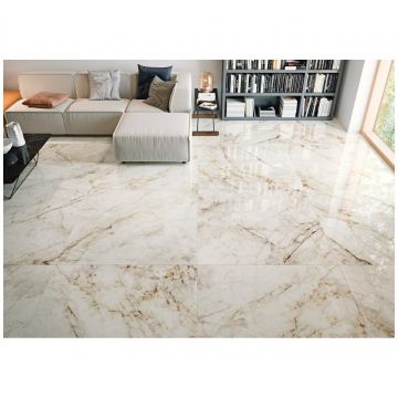 Керамогранит Coverlam Cuarzo Reno Pul. 120х280 см кремовый полированная 78CN38P