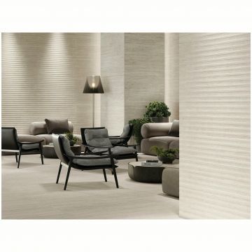 Керамическая плитка Porcelanosa Taranto Bianco Canal 60х120 см белый 100371163