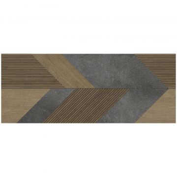 Керамическая плитка Porcelanosa 3D Gent Stone 3D Roble 59,6X150(A) 59,6х150 см коричневый матовая 100337327