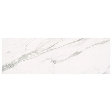 Керамическая плитка Supergres Purity Marbele Statuario Lux 30х90 см белый глянцевая PS9W