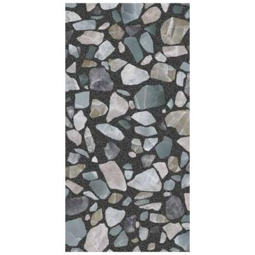 Керамогранит Versace Gemstone Dark Shards Lux R 60X120 9 Мм 60х120 см черный PF60013148