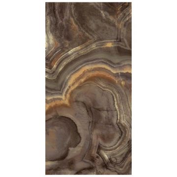Керамогранит Versace Gemstone Mystery Black Lux R 60х120 см черный PF60011788