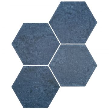Керамогранит Дурстоун Saona 27х23 см синий матовая DUR000006, Azul Hex, Durstone