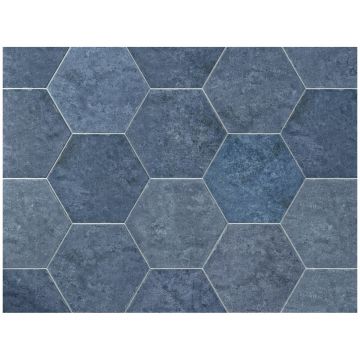 Керамогранит Дурстоун Saona 27х23 см синий матовая DUR000006, Azul Hex, Durstone