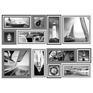 Декор Маллол Genova 75х50 см серый глянцевая MLL000010, Decor Memories Gris, Mallol