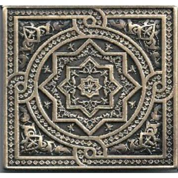 Декор Монели 6х6 см бронзовый MNL000003, Beni mamet Shined brass, Moneli