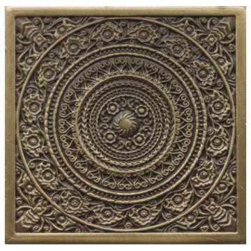 Декор Монели 6х6 см бронзовый матовая MNL000007, Rosal Satined brass, Moneli