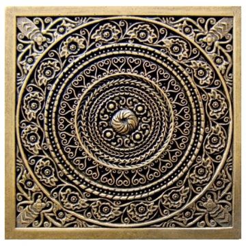 Декор Монели 6х6 см бронзовый MNL000009, Rosal Shined brass, Moneli