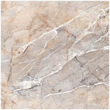 Керамогранит Океан Керамик India 60х60 см бежевый OC0000107, Ascrain Breccia, Ocean Ceramic