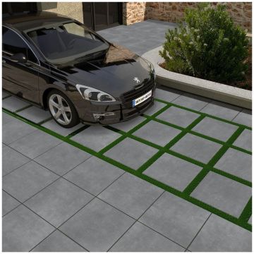 Керамогранит Океан Керамик Iran 20 мм 60х60 см серый матовая IRN000052, Millenium Dark Gray, 20mm, матовая (Normal Body), Ocean Ceramic