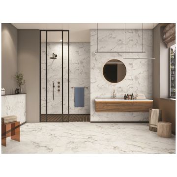 Керамогранит India 120х60 см белый, серый матовый OC0000176, Breccia Bianco