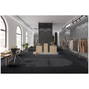 Керамогранит Океан Керамик India 120х60 см черный матовая OC0000191, Carbonio Nero, Ocean Ceramic