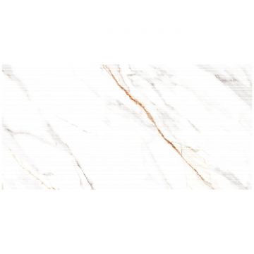 Керамогранит India 120х60 см Calacata (Gold),Calacata (Бело-Серый),Белый рельефная глазурованная OC0000121, Ethnic White Decor