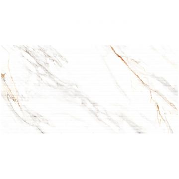 Керамогранит India 120х60 см Calacata (Gold),Calacata (Бело-Серый),Белый рельефная глазурованная OC0000121, Ethnic White Decor
