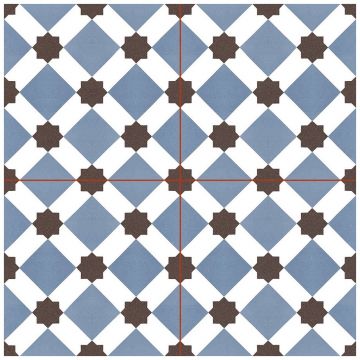 Базовая плита Niceker Chic 45,2х45,2 см голубой матовая NKR_CH_HO_BLU_DP, Howard Blue, Niceker