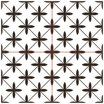 Niceker Керамогранит chic Chic Poole White 45,2х45,2 см белый неполированная NKR_CH_PO_WHI_DP, Chic Poole White