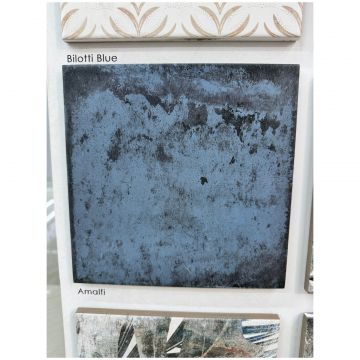 Керамогранит Нанда Тайлз Affiniti 20х20 см синий, черный матовый, Biotti Blue, Nanda Tiles
